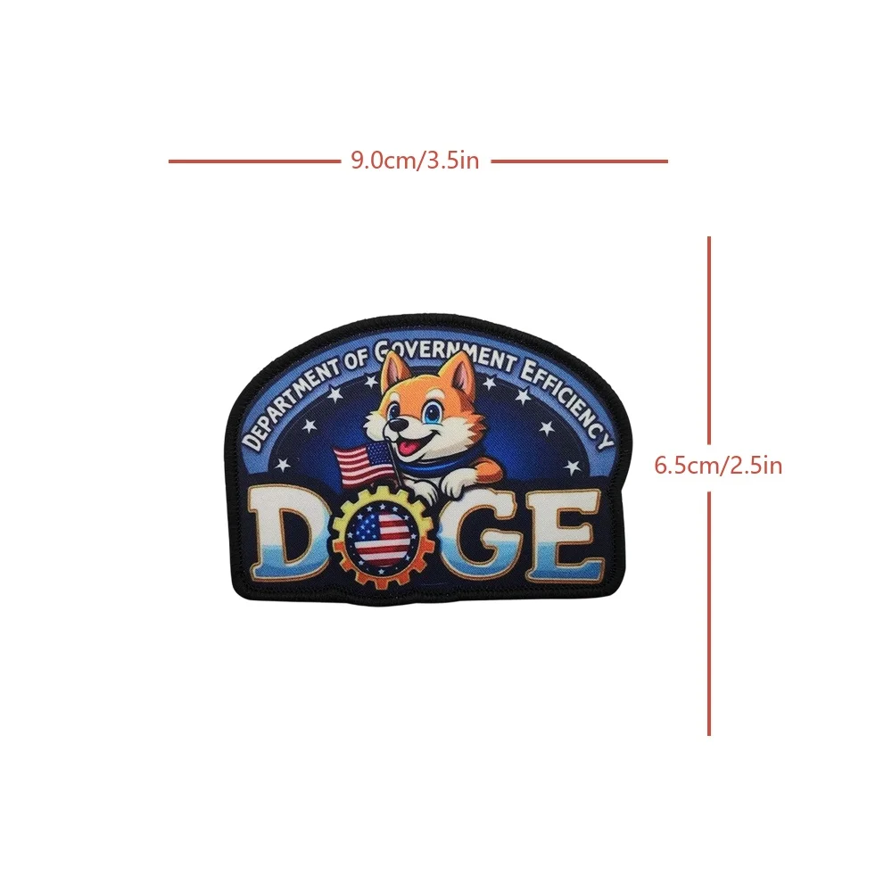 ELON DOGE MUSK Velcros parche de moral táctico insignia bordada pegatina gancho bucle sujetador para gorra Molle mochila Jeans - imagen 5