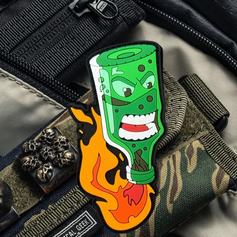 Parche de PVC 3D "Cocktail", chaleco táctico, sombreros con gancho y bucle, insignia de moral, mochila, pegatinas decorativas, parches para brazalete para ropa - imagen 5