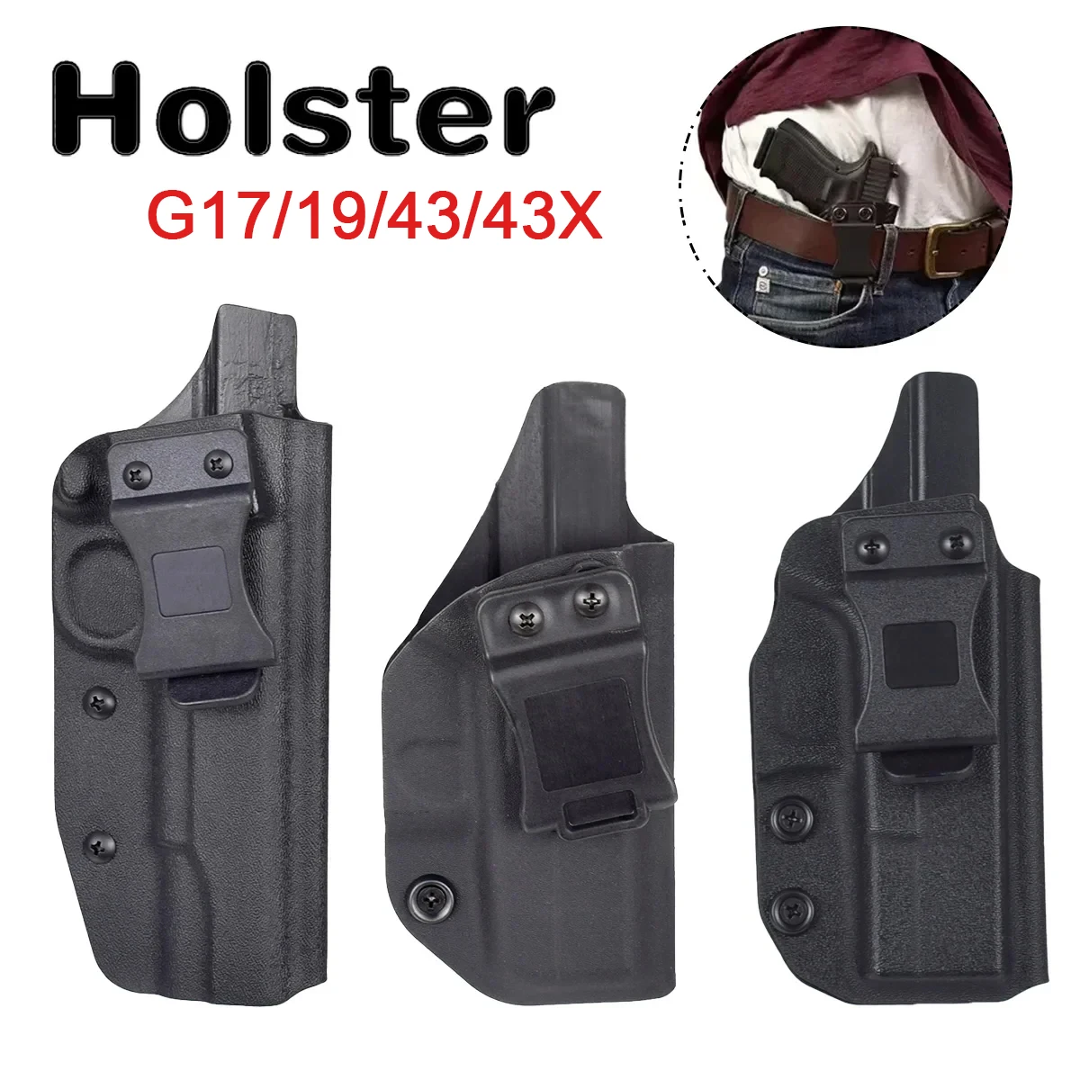 Funda Kydex táctica oculta para pistola, transporte discreto - imagen 3
