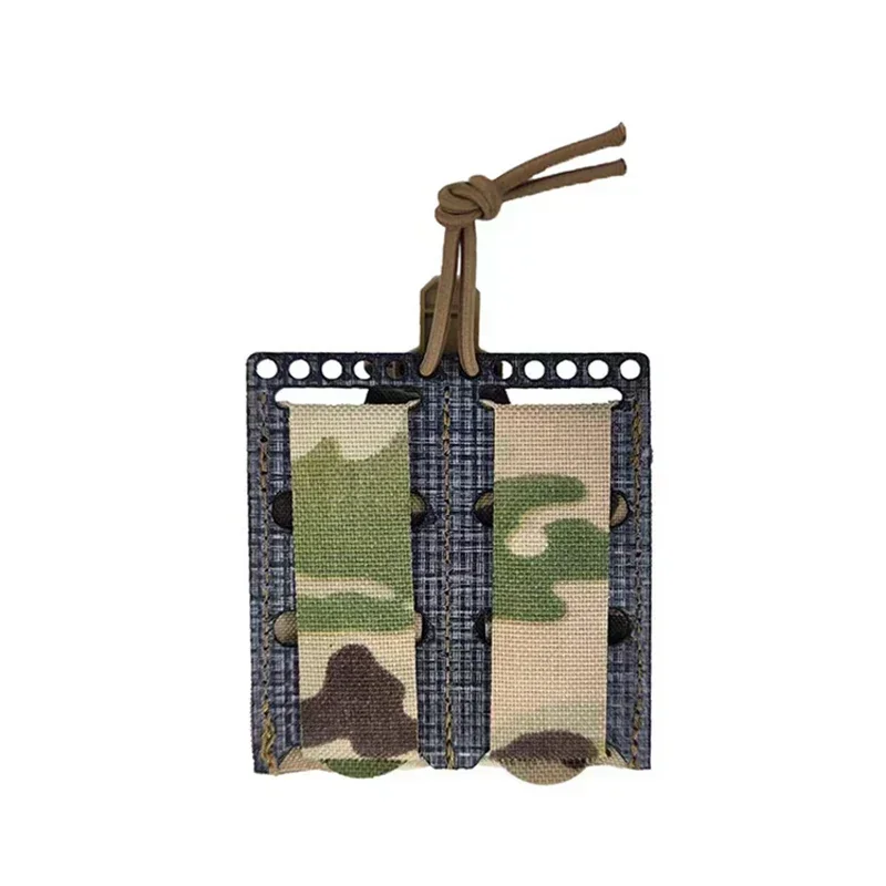 556 bolsa monomando táctica Airsoft portador Molle bolsa soporte engranaje corte láser Multicam Molle Clip bolsa de revista - imagen 3