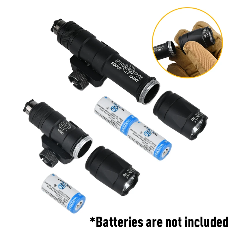 Linterna de Metal táctica de alto Lumen M300 M600, SF Surefir M300A M600C, luz de exploración, luz LED blanca, lámpara de caza de equipo de Airsoft - imagen 5