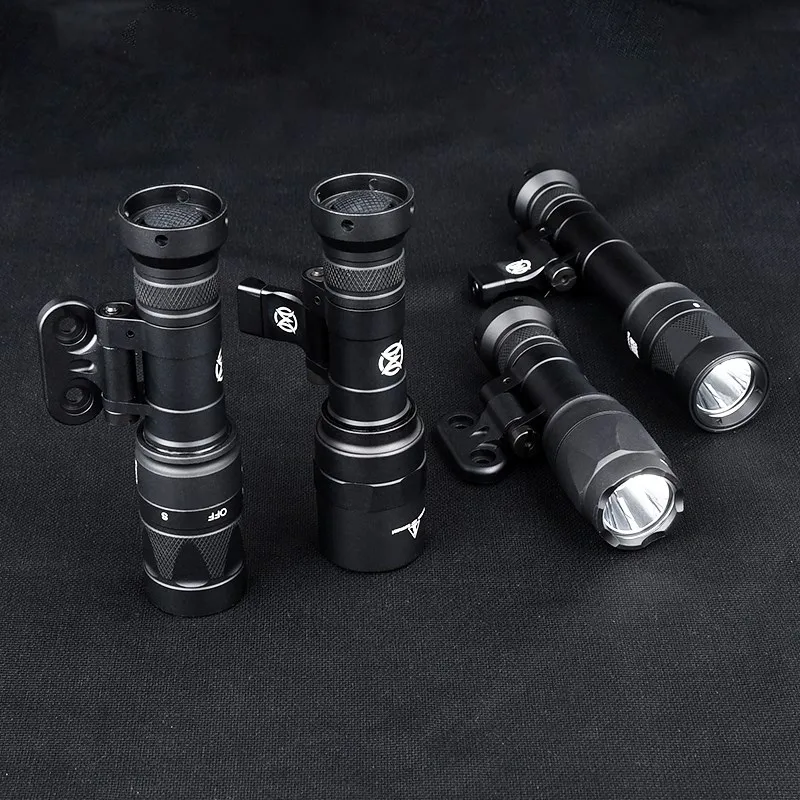 WADSN M640 M340 serie linterna táctica Airsoft arma Scout luz alta lúmenes con Base giratoria ajuste 20MM m-lok Keymod Rail - imagen 2