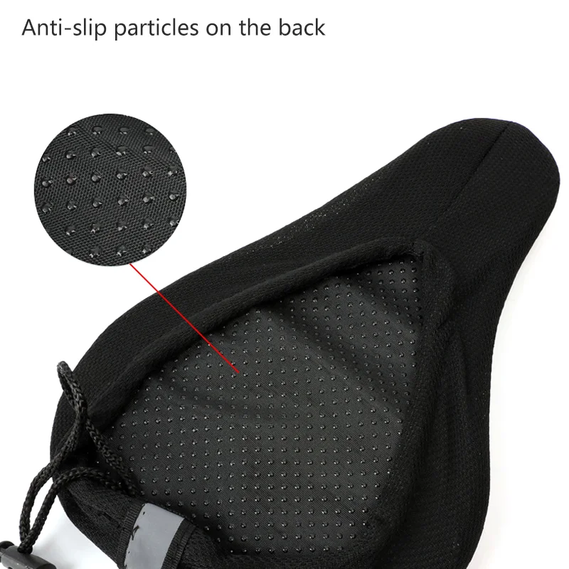 3d para bicicleta de montaña, funda gruesa, transpirable, súper suave, cojín para asiento de bicicleta, esponja de silicona, Gel, accesorios para bicicleta - imagen 4