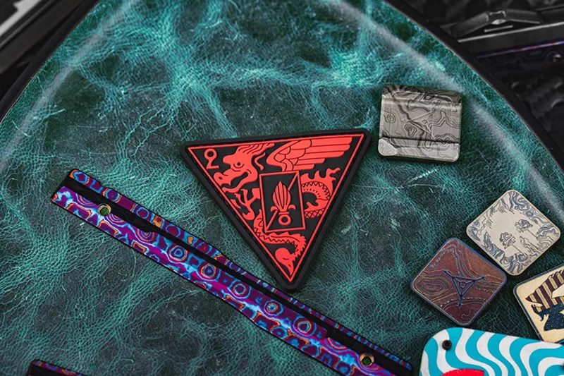 Parche triangular bordado en PVC de estilo paracaidista de la Legión Extranjera Francesa