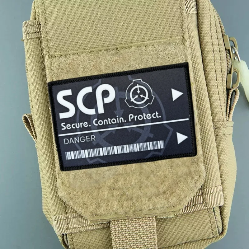 Parche táctico SCP para ropa, insignia de moral, parches militares, brazalete impreso, gancho, pegatinas para mochila - imagen 2