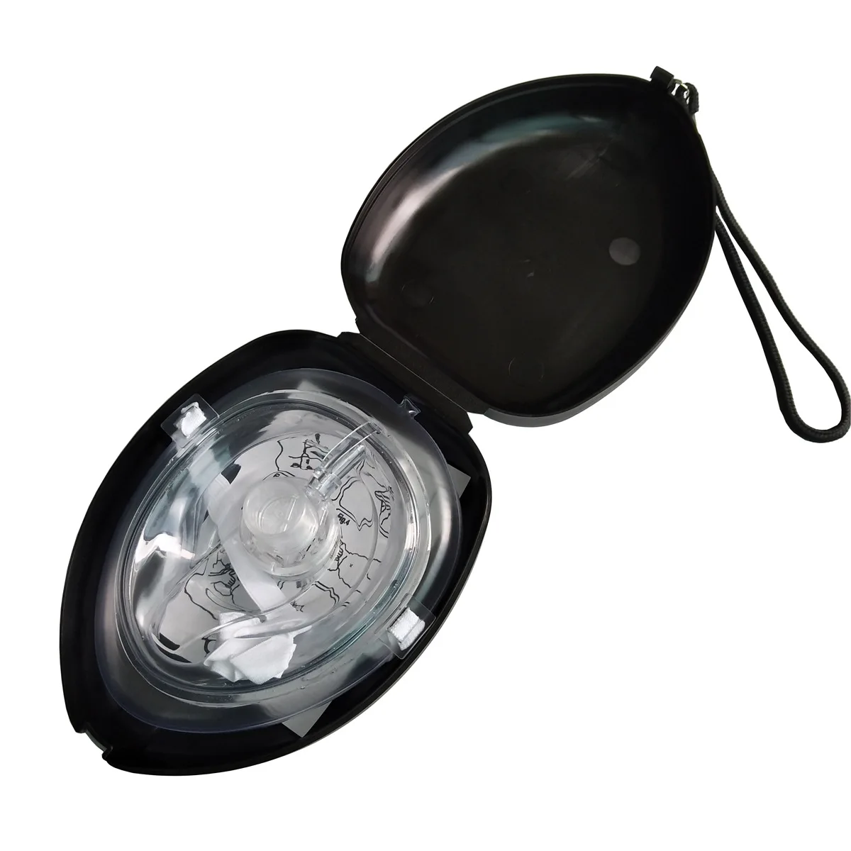 1-10 Uds máscara de rescate de RCP con estuche, protector facial de barrera de respiración de primeros auxilios de emergencia para adultos y niños, portátil para entrenamiento de RCP - imagen 3