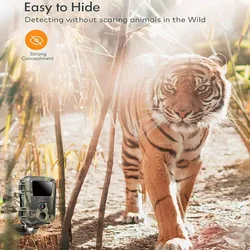 Cámara de caza visión nocturna impermeable resistente fauna silvestre