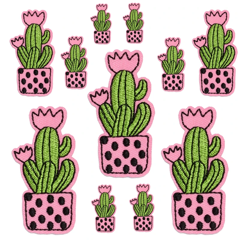 Parche bordado termoadhesivo cactus – Infantil para coser o planchar - imagen 5
