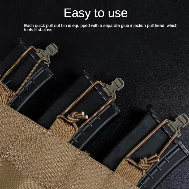 ERQYGRA revista táctica Triple 7,62mm bolsa caza portátil al aire libre juego de guerra CS tiro Paintball Molle sistema Accesorios - imagen 3