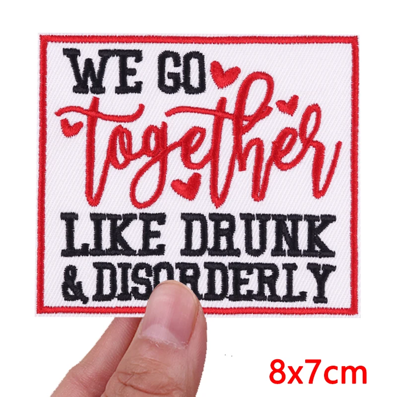 Parches bordados con eslogan de letras de estilo rosa, chaquetas, sombreros, mochilas, insignias bordadas, parches para planchar para ropa, pegatinas para coser - imagen 4