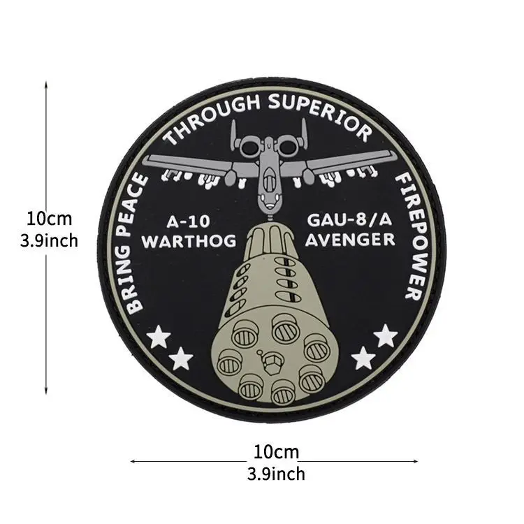 Parche de PVC de la serie Bomber Fighter, insignia de moral de helicóptero, parches adhesivos para mochila con gancho y bucle que brillan en la oscuridad para ropa - imagen 4