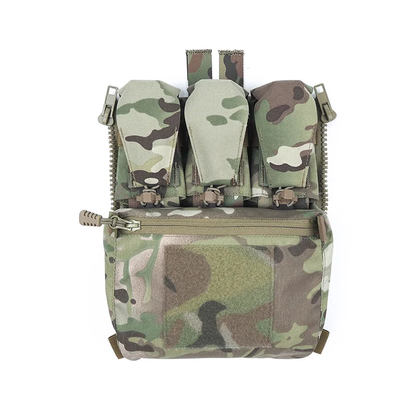 Panel trasero adaptable táctico Banger Molle Triple bolsa para revistas 500D Nylon Fcpc V5 portador de placa Airsoft chaleco Ferro Concepts - imagen 2