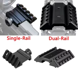 Montaje riel Picatinny lateral 45° AR15 – doble carril para punto rojo