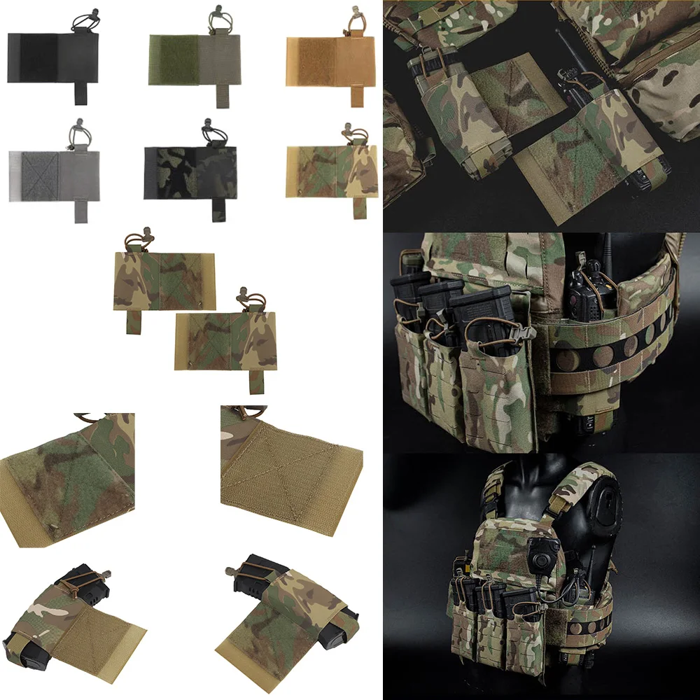 Nuevas bolsas laterales tácticas V2 para exteriores, revista AR M4 5,56, cuchillos con parche mágico V2, chaleco de caza, bolsa lateral para Radio - imagen 2