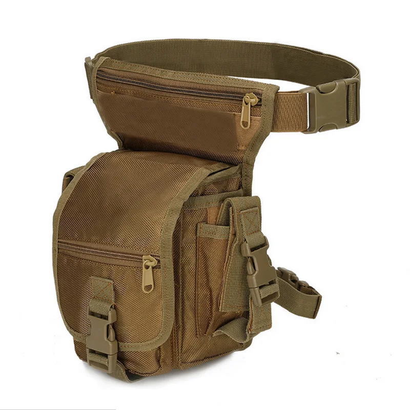Bolsa de pierna táctica para hombre, riñonera multiusos para exteriores, deportes, Camping, senderismo, bolsa de sillín - imagen 2