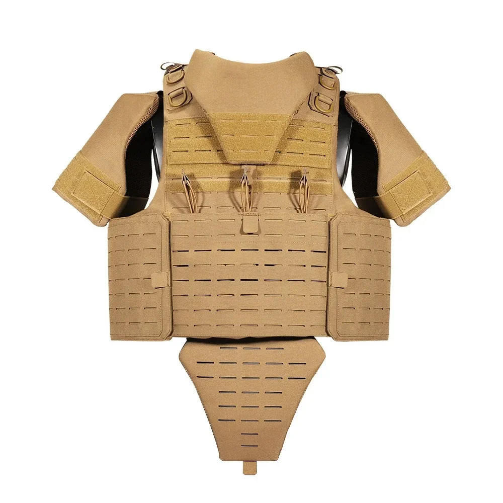 Chaleco de protección completa de camuflaje transpirable Molle multifunción para exteriores, equipo de entrenamiento de combate de campo, 1000D - imagen 3