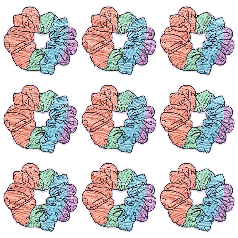 10 unids/lote de parches para planchar al aire libre para ropa DIY pegatinas para ropa en el desierto parche bordado de sol rayas en decoración de chaqueta - imagen 3