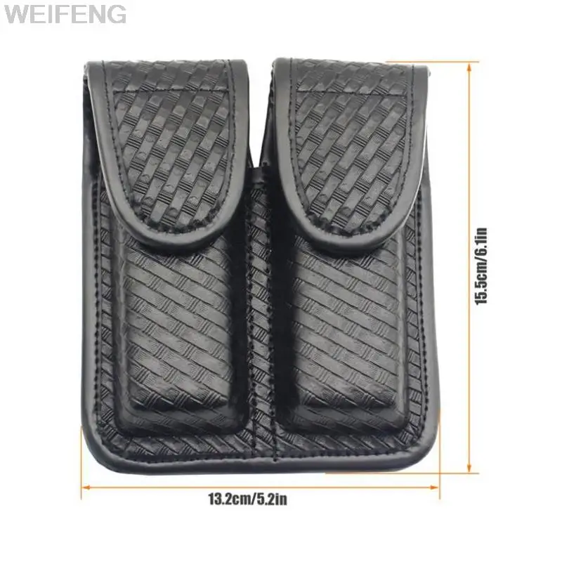 Bolsa táctica doble para revista, bolsa para pistola Mag de 9mm para G17 M9, se adapta a cinturones de trabajo de 2,25 pulgadas, paquete de caza - imagen 2