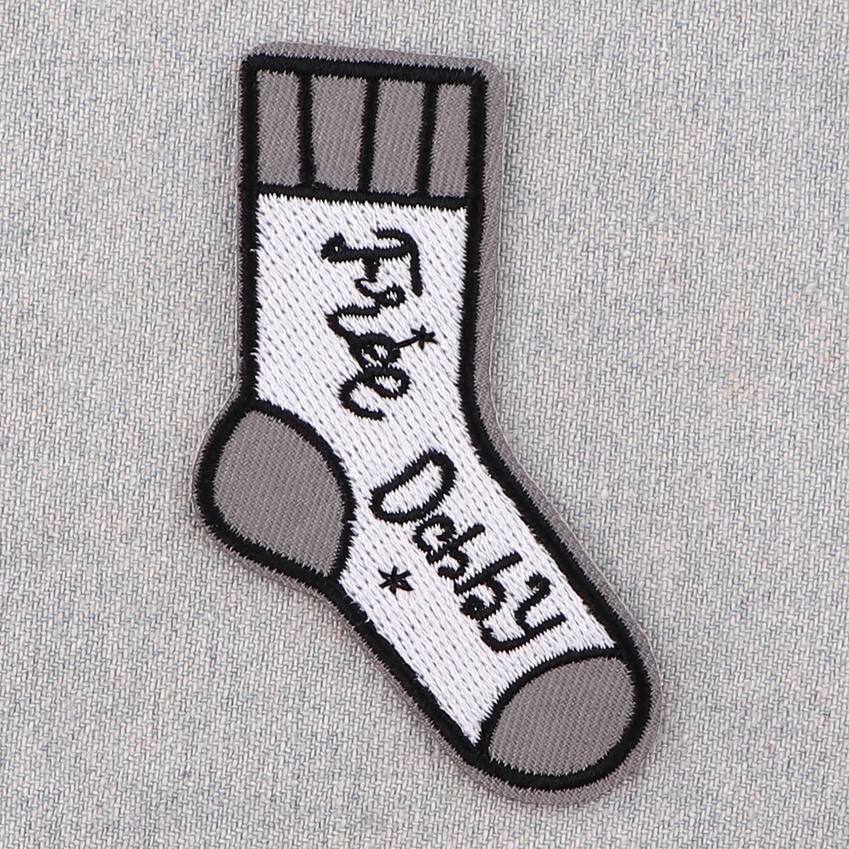 Parches bordados con forma de calcetín de película AD2795, parches para ropa, parches para planchar DIY, parche Punk, apliques adhesivos para coser - imagen 3