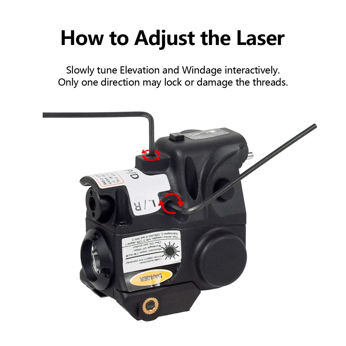 Linterna LED táctica de LS-CL1, luz de explorador de arma, láser IR rojo y verde, para riel Glock 17 19 Taurus G2 G2C G3 de 20mm - imagen 2