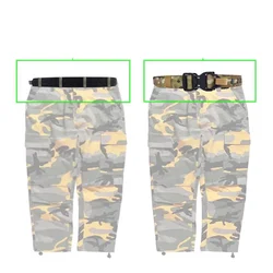 Sistema táctico MOLLE de caza al aire libre, hebilla de cinturón de doble capa de 50cm de alta resistencia, 2 pulgadas de ancho