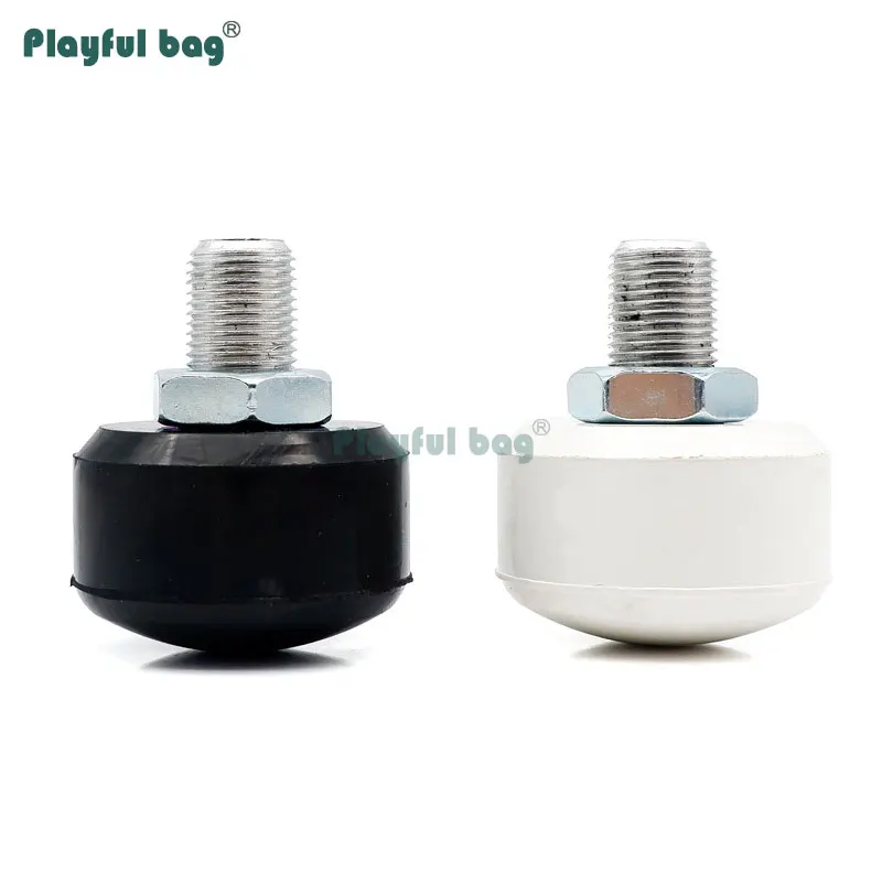 Cabezal de freno de goma redondo para patines de doble fila, patines resistentes a la abrasión, zapatos, frenos ajustables AMB109 - imagen 3