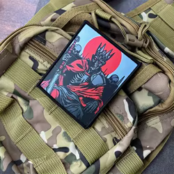 Parche estampado de rey esqueleto, insignia de moral táctica, parche militar con gancho, accesorios para mochila, pegatinas para ropa