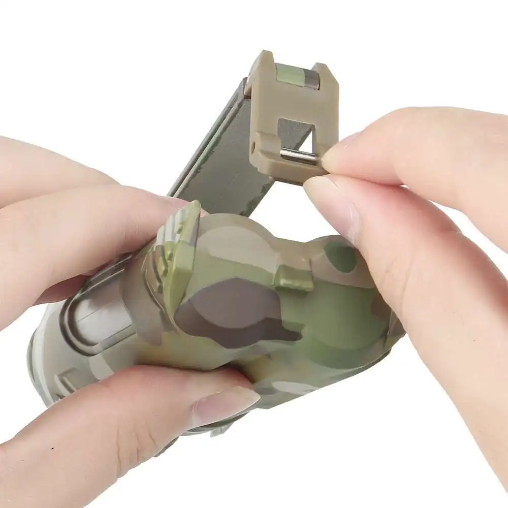 Sistema MOLL de retención de caja táctica Compatible con almacenamiento de batería 18650 CR123 AA/AAA, accesorios militares de Paintball para caza - imagen 5