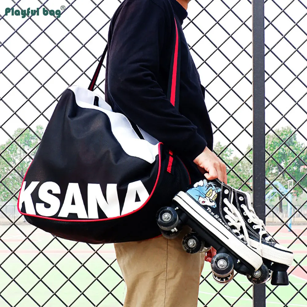 Bolsa especial para patines, zapatos para patines, bolsa protectora para casco, bolsa de almacenamiento impermeable, paquete deportivo para patinaje AMB281 - imagen 4