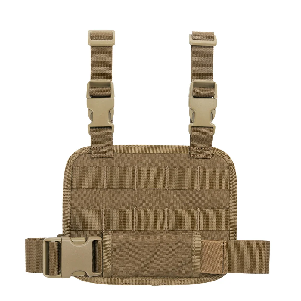 Panel Universal de pierna caída con bolsa para pistola, combinación de plataforma de muslo, Panel táctico MOLLE para caza y Paintball, juego de bolsas Mag - imagen 5