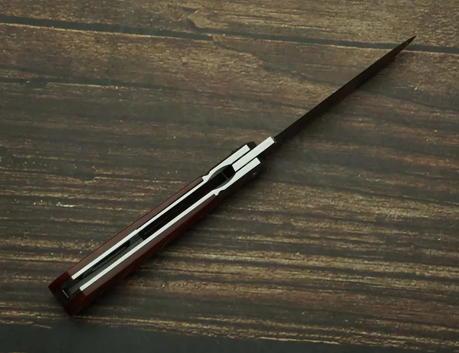 Cuchillo plegable EDC M390 con mango asta de ciervo - imagen 5