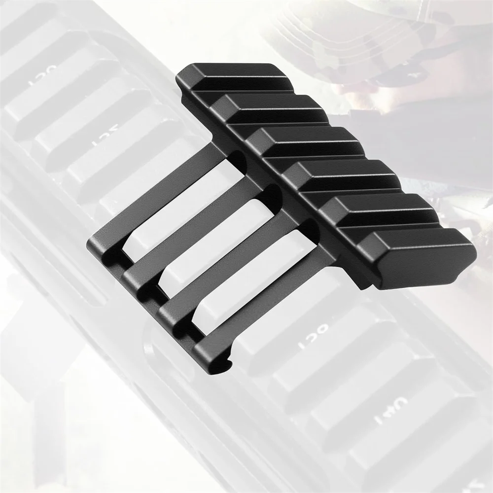 Soportes de riel Picatinny compensados, 45 grados, 5 ranuras, rieles Picatinny compensados, montaje de perfil bajo de aluminio para linterna, mira láser - imagen 5