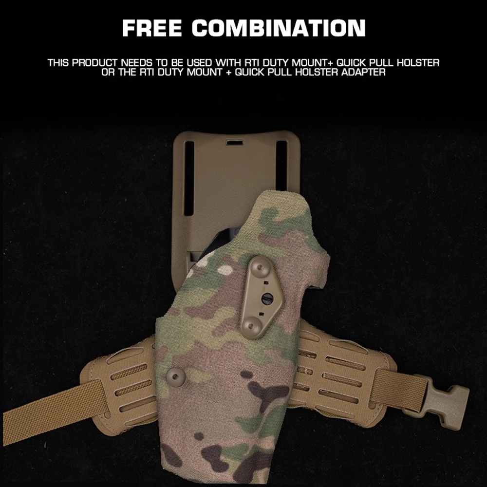 Accesorio de montaje ARC RTI DUTY, pieza de placa de presión inferior de arco con esponja de revestimiento interior utilizada con funda de extracción rápida de montaje Rti Duty - imagen 5