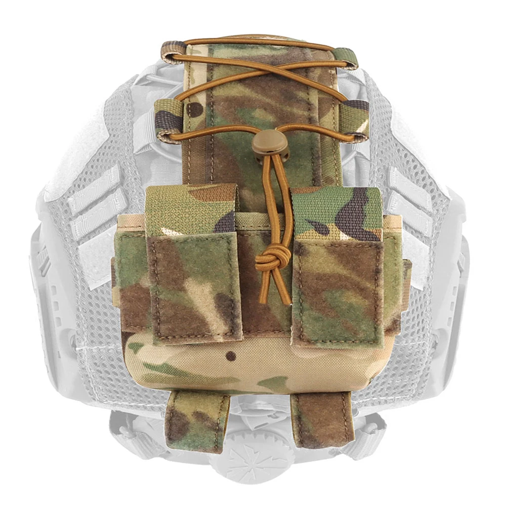 Bolsa de batería para casco táctico, paquete de batería MK2, M-LOK, bolsa de contrapeso para casco rápido, accesorios militares de caza Airsoft