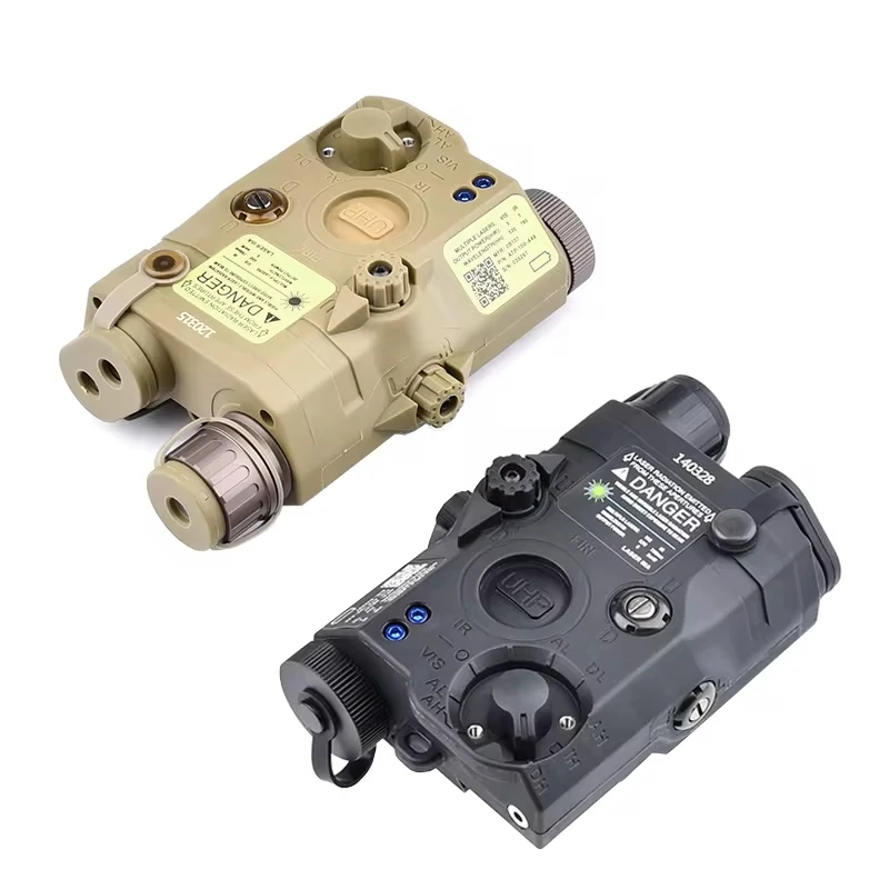 Indicador de Airsoft PEQ15, versión láser roja y verde, punto táctico rojo, verde y azul, luz de relleno IR, dispositivo láser LED blanco NGAL DBAL A2 - imagen 3