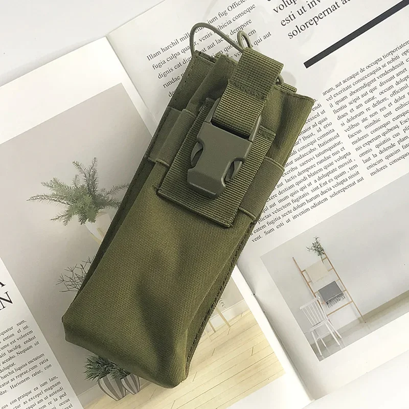 Soporte para botella de agua Molle, bolsa para Radio, deportes al aire libre, Camping, caza, accesorios, interfono, Walkie Talkie, funda, riñonera - imagen 4