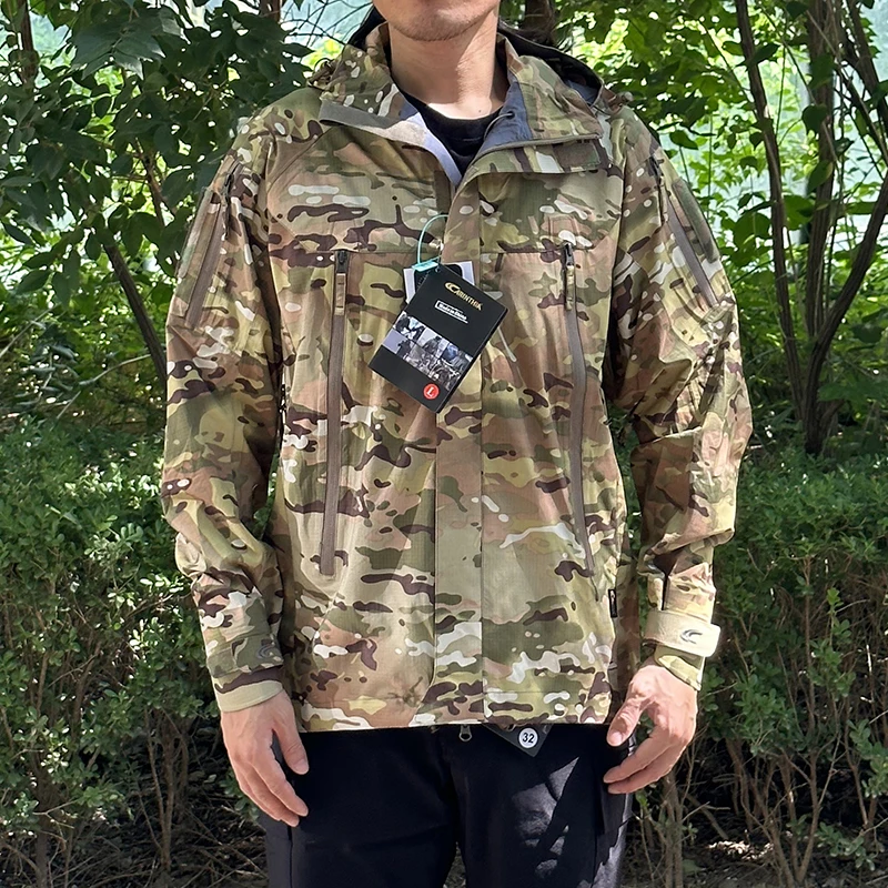 Traje de asalto táctico de cáscara dura PRG al aire libre a prueba de viento, impermeable y transpirable