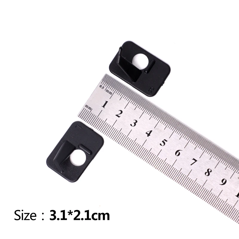 Soporte de flecha de plástico de 6 piezas para mano derecha e izquierda, adhesivo para arco recurvo de caza, accesorio para arco de tiro con arco - imagen 4