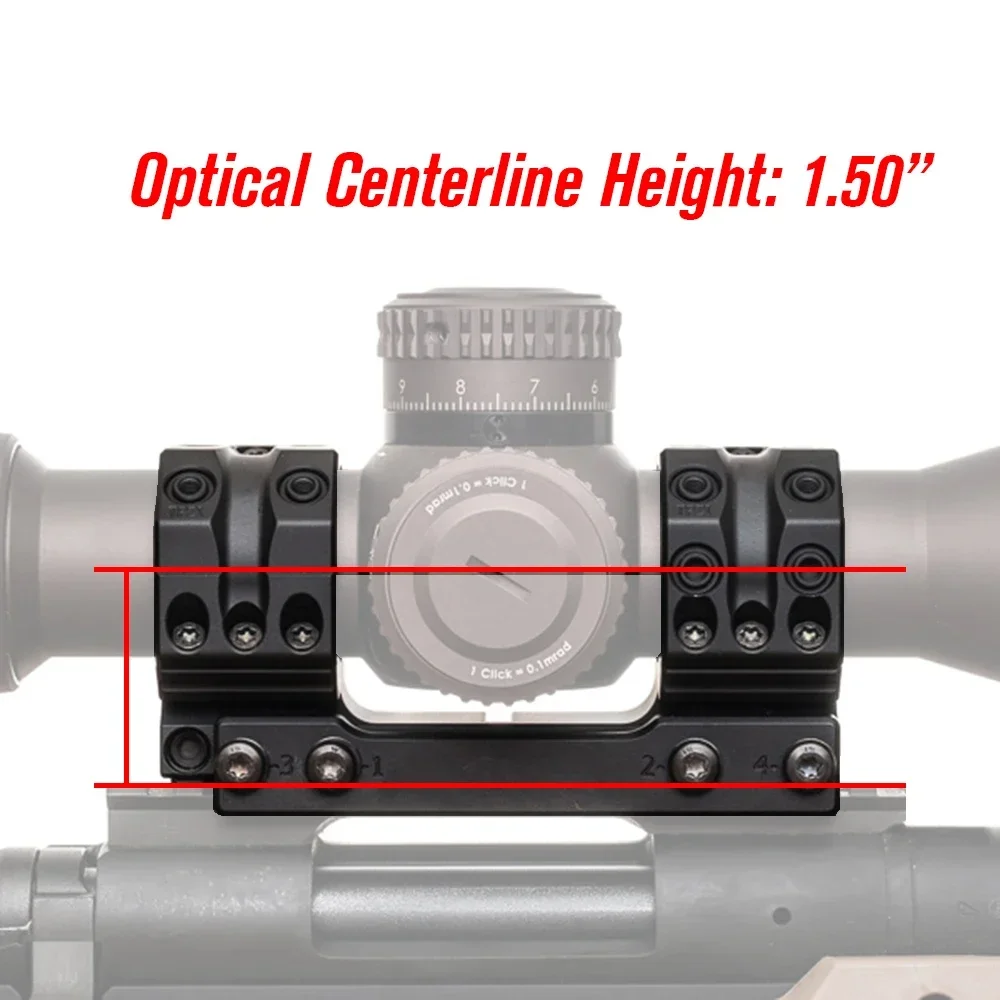 Mira telescópica de tubo de 34mm, SP-4002 sólida, 0MIL 0MOA, 38mm de altura, 1,54/1,93 pulgadas, AR15,M4, montaje de mira de una pieza, nuevo, SP-4004 - imagen 3