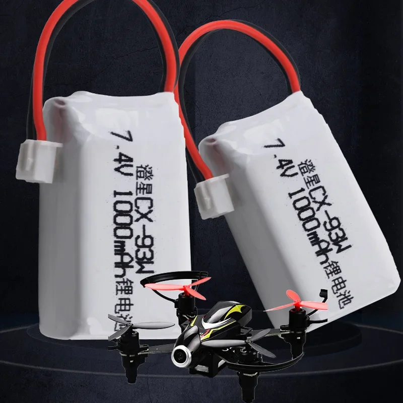 7,4 V 1000mah 2S batería Lipo recargable XH-3P enchufe para RC Cheerson CX-93W Drone Rc Quadcopter Rc Car Boat - imagen 5