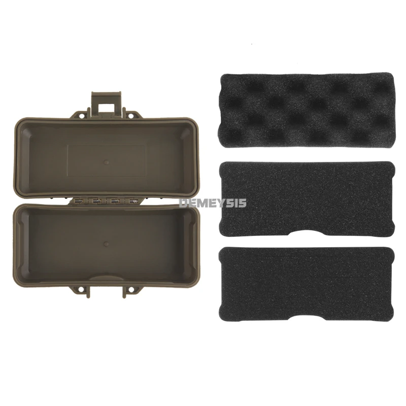 Estuche rígido para herramientas tácticas, linterna Airsoft para tiro al aire libre, caja de tienda láser, funda protectora acolchada de espuma personalizable, 15,2x6,3 cm - imagen 5