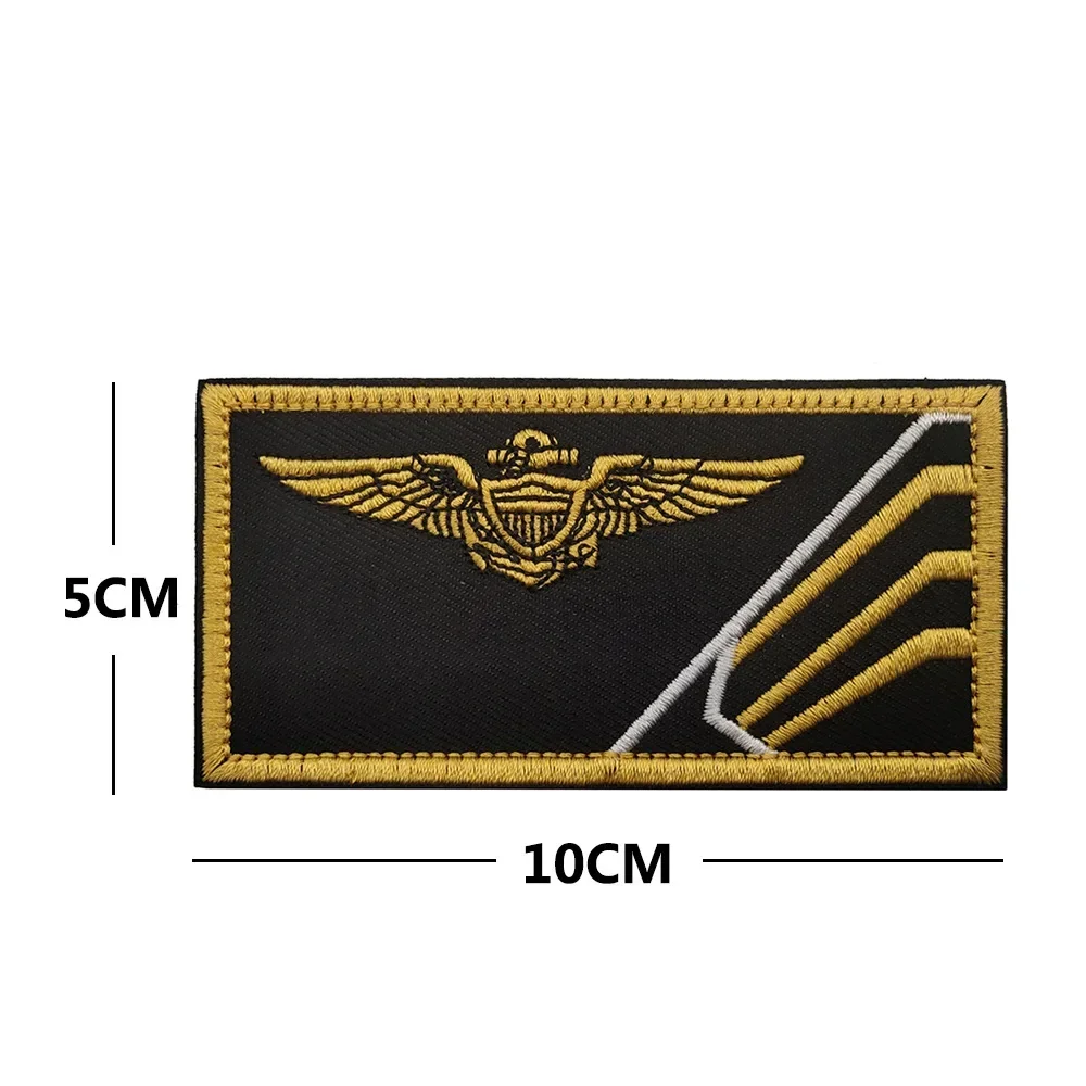 Top Gun America A41 parches bordados de puntos negros, gancho y bucle en bolsas, insignia de moral táctica, decoración para ropa y mochila - imagen 3