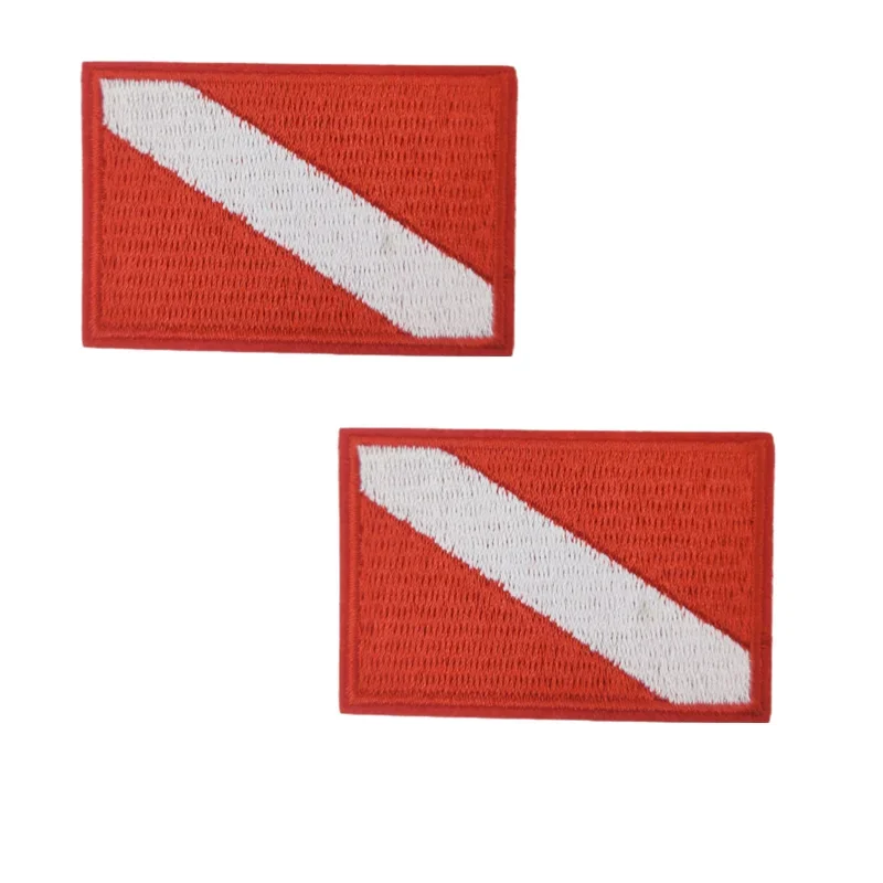 Parches de buceo, brazalete de snorkel, parche bordado con gancho y bucle, insignia bordada a rayas, 2 uds. - imagen 5