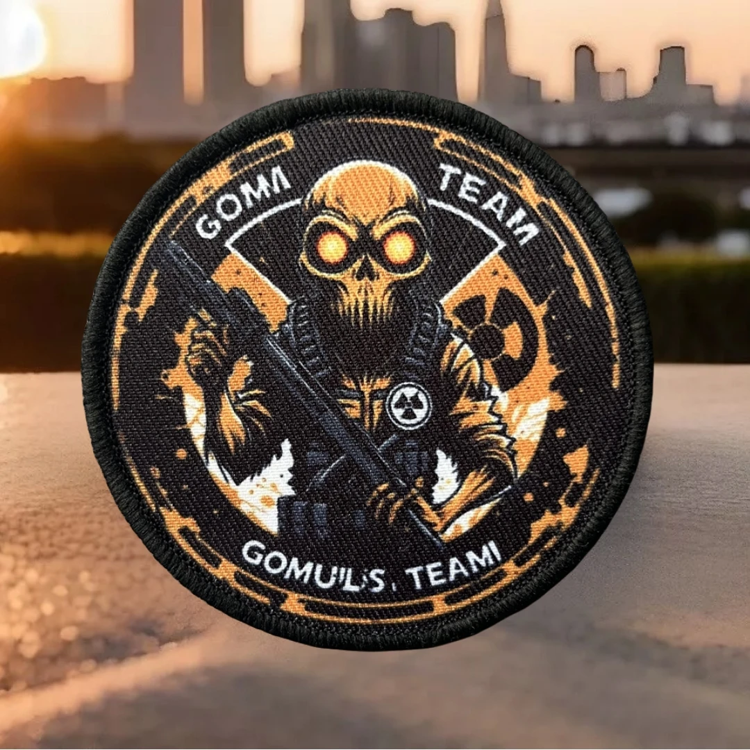 Parche "Alien Skull", insignia de moral táctica, emblema del ejército militar, pegatina para mochila, parches de gancho y bucle impresos para ropa - imagen 2