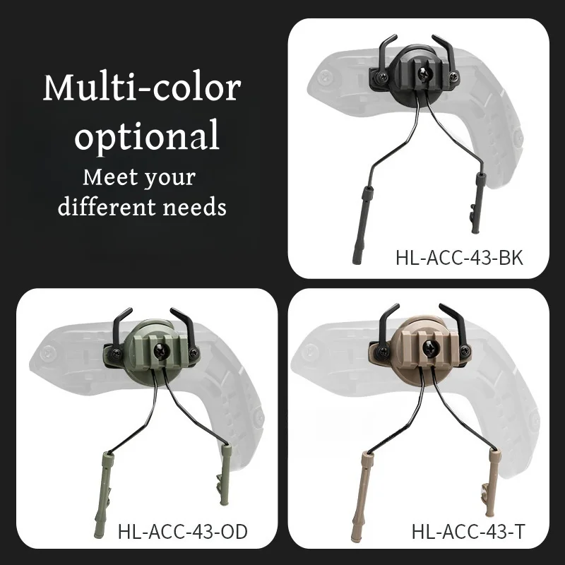 Accesorio para auriculares para casco, compatible con soporte para auriculares con bocina de 19-21 mm, con riel guía giratorio - imagen 5