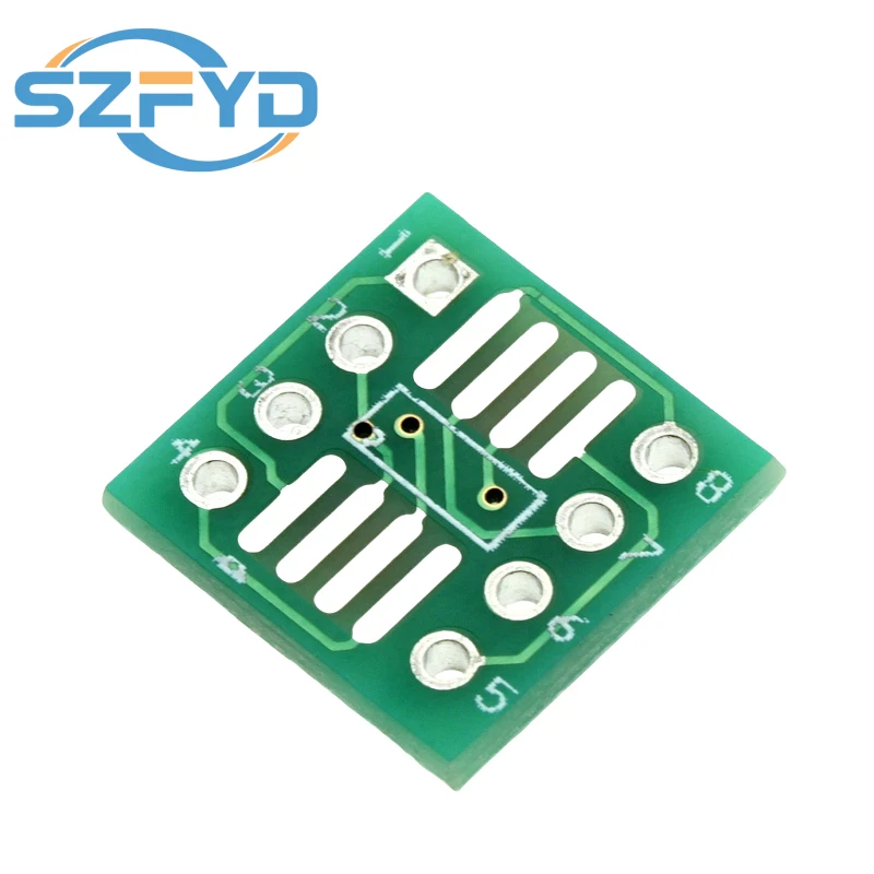 20/50/100 Uds SMD a DIP adaptador convertidor SOP8 SSOP8 TSSOP8 placa adaptadora módulo adaptadores placa 0,65mm 1,27mm - imagen 4