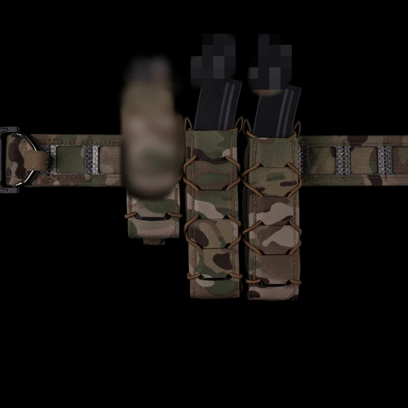 Bolsa de revista Tiger de tamaño completo de liberación rápida de 5,56/7,62 MM M4 AK AR15, bolsa individual Mag para chaleco de caza, cinturón Molle Airsoft - imagen 5