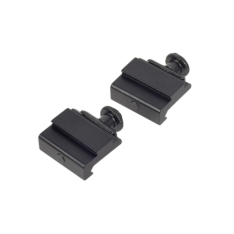 Convertidor de perfil bajo, adaptador de montaje de anillo de alcance de 11mm a 20mm, adaptador de montaje vertical de extensión de riel Picatinny táctico de 20mm, 2 uds. - imagen 3