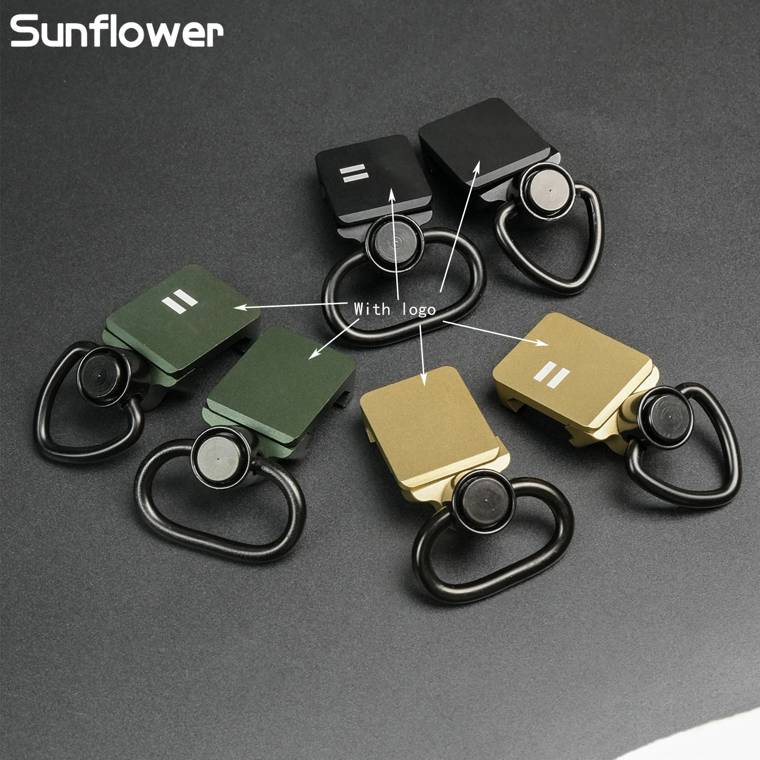 Base de montaje de Metal táctica QD Sling Mount, adaptador QD, Base de eslingas de liberación rápida para riel de 20MM, accesorios de caza al aire libre - imagen 2