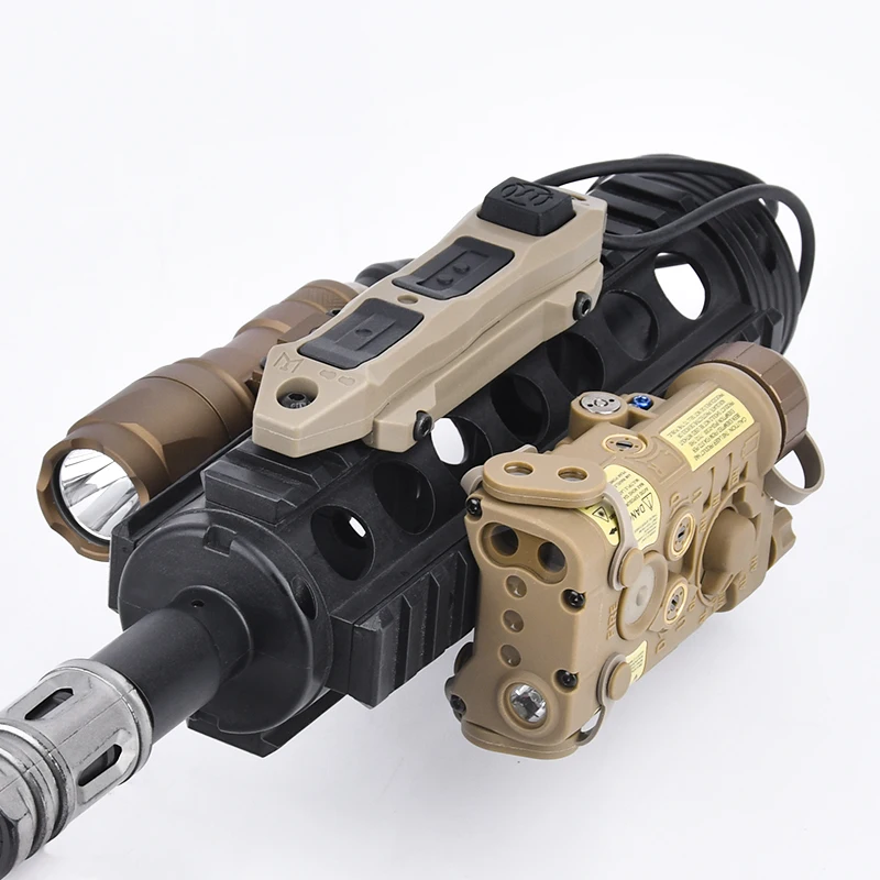 WADSN SF Surefir M600U M300A linterna de caza NGAL, luz estroboscópica de doble función, luz roja, verde, azul, punto IR blanco - imagen 5